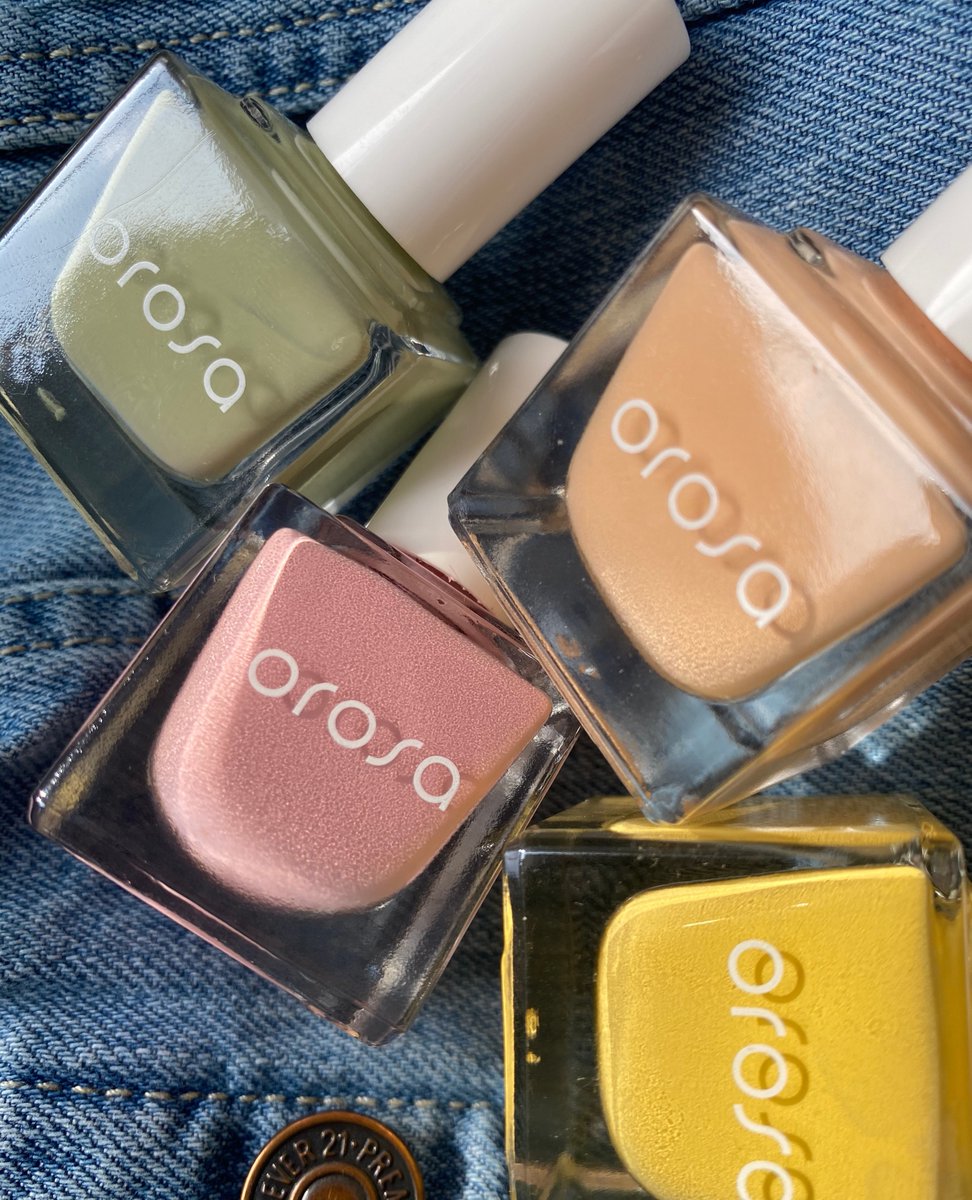 orosabeauty's tweet image. Pick from the collection today: Garden, Rom-Com, Bellini, Sunday ☀️🎨⁠
⁠
What shade would you paint a mani with today?⁠
⁠
#orosabeauty #purecovernailpaint #springnails #springinspo