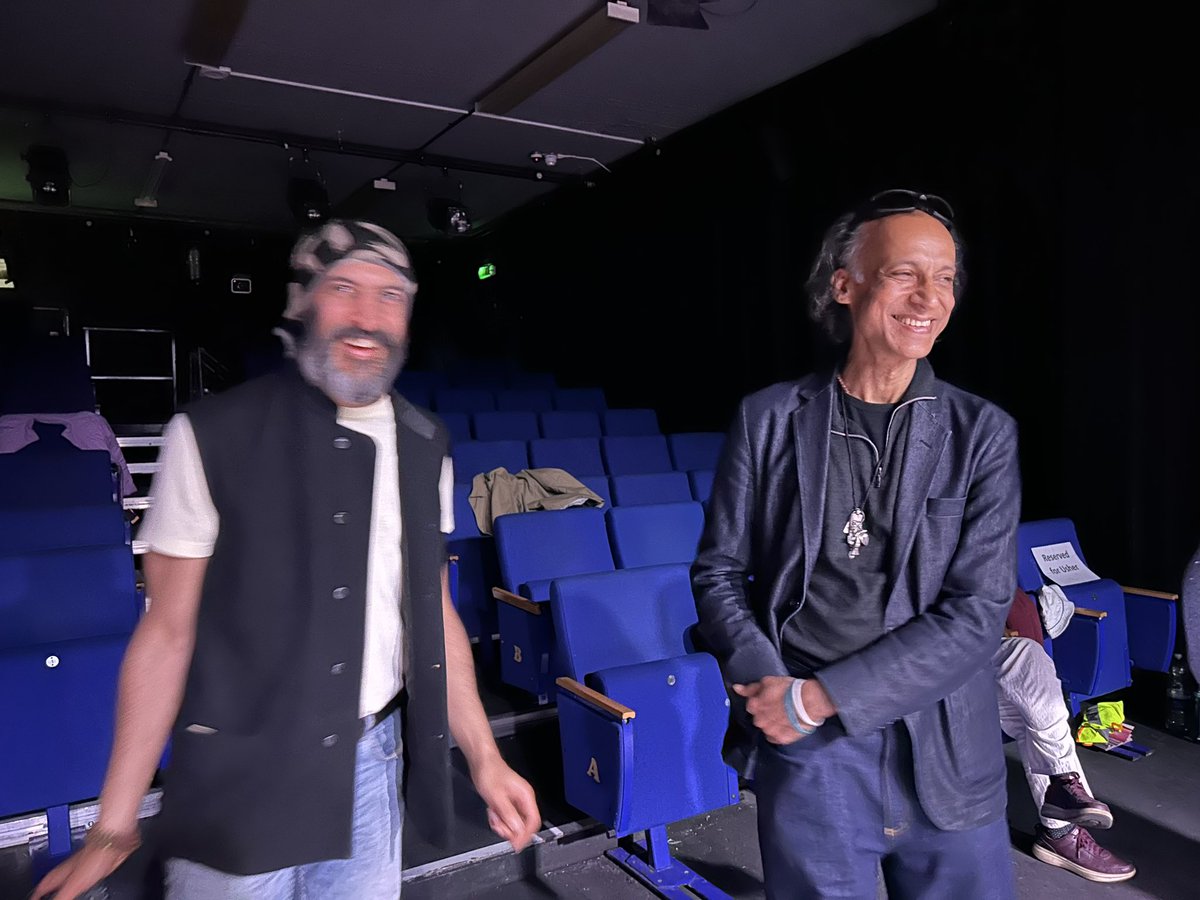 SohayaV's tweet photo. Lights off for #breaDth @OmnibusTheatre 
Thanks to #fab #crew: #director @MukulAhmed set #designer Hester Xue #stage manager @hobbynorris
#lighting designer Paul Micah
#film #photographer @tarunjasani #projections Jules Deering
cast
See you @Exodusplay23  @RichMixLondon #June 18 https://t.co/UzCbny98dv
