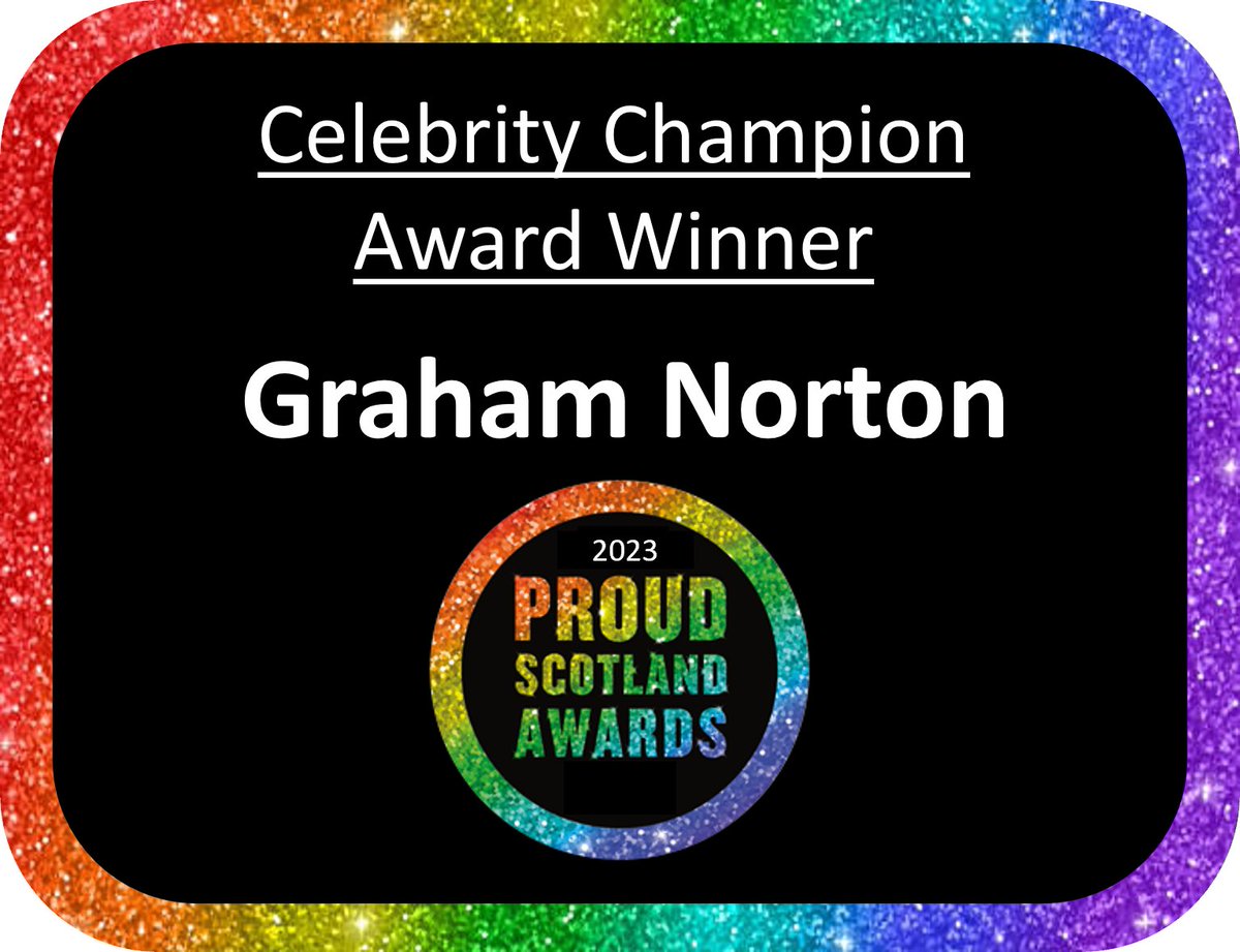 ProudChair21's tweet photo. 🌟 We're thrilled to announce @grahnort  as the Celebrity Champion at the Proud Scotland Awards 2023! 🏆 Your influential voice and passionate advocacy for equality and inclusion have inspired countless individuals. 👏 #ProudScotlandAwards #CelebrityChampion https://t.co/2qrurLMin5