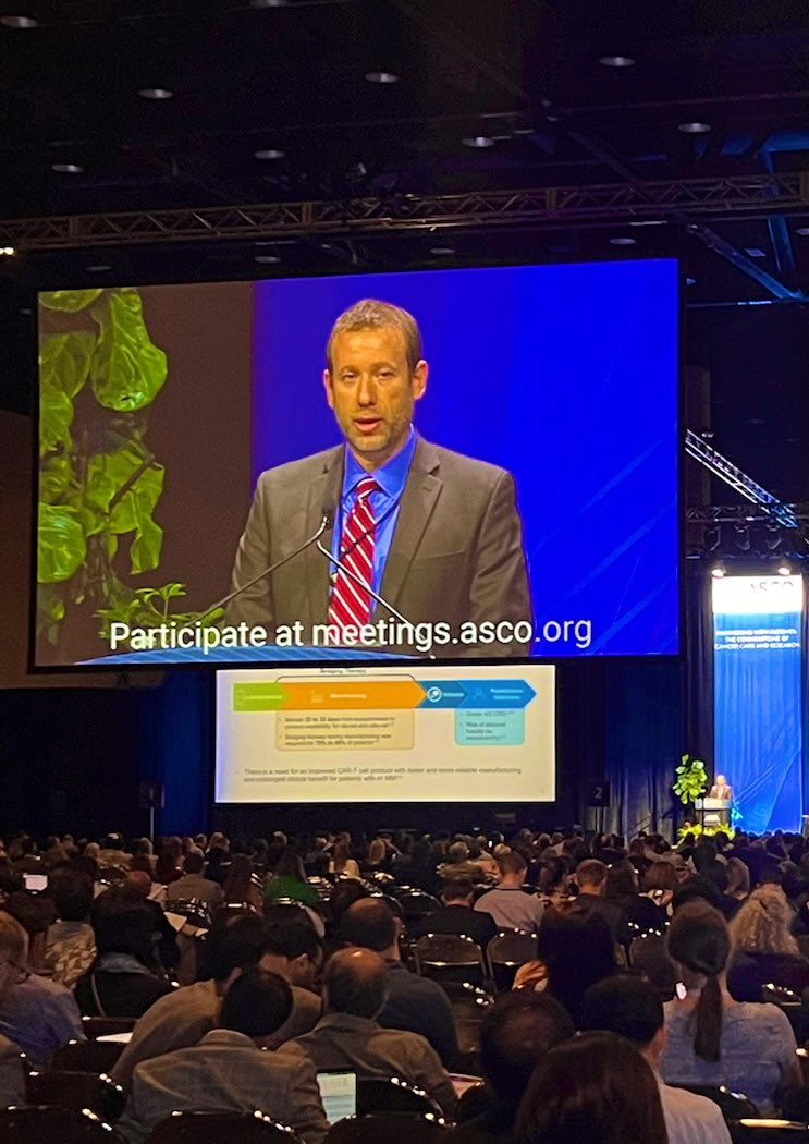 Dana-Farber’s @adamssperling presents updated phase I results of a  BCMA-directed CAR-T cell therapy for patients with relapsed/refractory multiple myeloma. #ASCO23 #mmsm