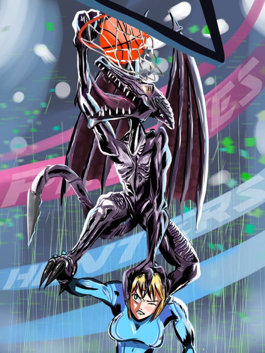 @GhostShark4449 I just like this one of Ridley straight dunking on Samus