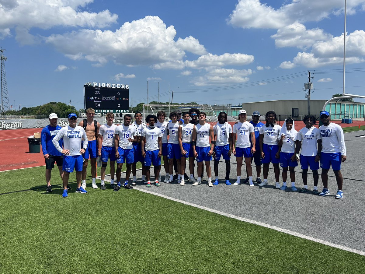 Episcopal Knights LSA Houston Private 7 on 7 tournament Champions!! 6-0 on the day. Pool Play Champions. Bracket Play: Round 1: Bye Semi’s: Vs St. John’s (win) Finals: Vs Kinkaid (win) @EHSSports @CoachDanCasey @CoachMoynahan