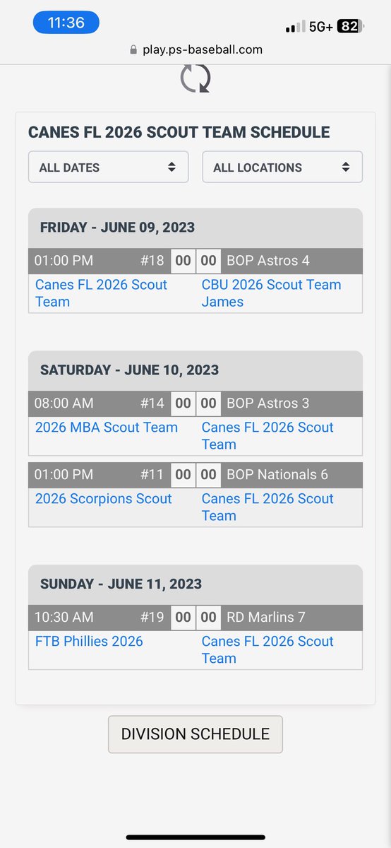 Canes Florida (@canesfla) on Twitter photo Canes FL 2026 Scout teams schedule for the <a href="/PSBaseballinc/">Prospect Select</a> classic next week. Going to be a tough match for our boys! <a href="/TheCanesBB/">Canes Baseball</a> Canes FL 2026 Scout teams schedule for the <a href="/PSBaseballinc/">Prospect Select</a> classic next week. Going to be a tough match for our boys! <a href="/TheCanesBB/">Canes Baseball</a>
