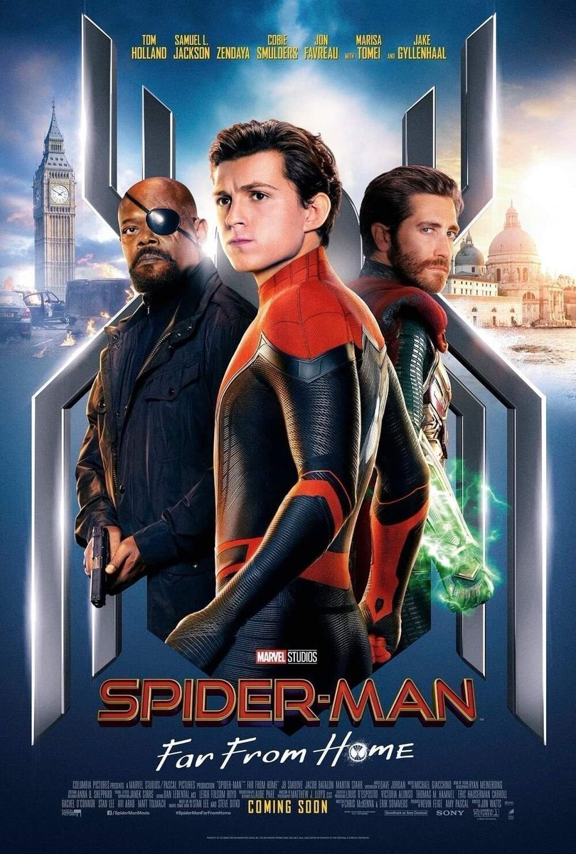 6. #SpiderManFarFromHome 

A good epilogue to the Infinity Saga as it features one of the best visuals ever in Mysterio's illusions while also serving as a pretty huge set-up for No Way Home