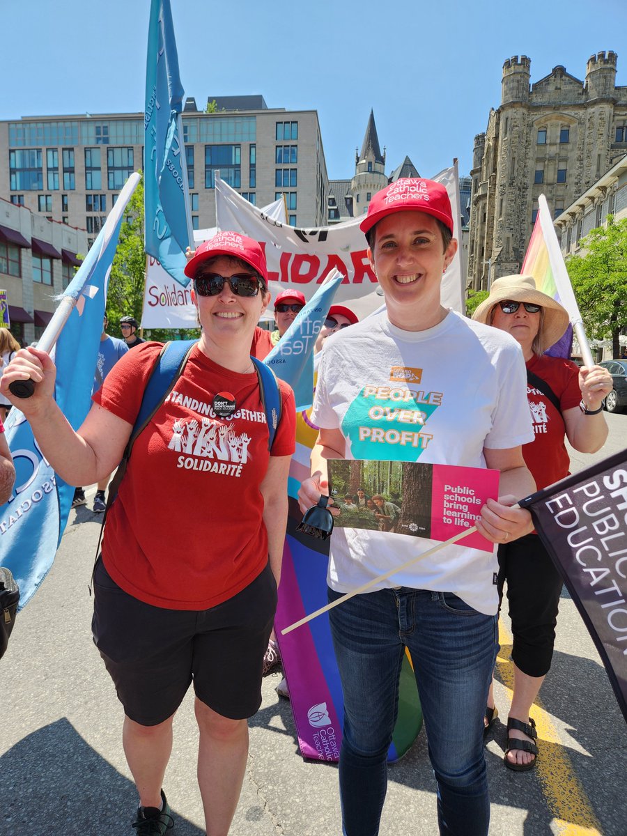 In Ottawa and across the province today, Ontarians came out to send a strong message to Doug Ford: Enough is Enough. It's time to address the cost of living crisis, invest in our public healthcare and education, and stop paving over our greenspace. #EnoughIsEnoughON