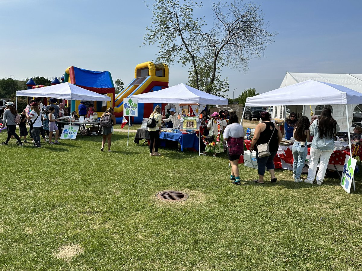 Beautiful day for the Multiculturalism Day celebrations at Heritage Village today ❤️ Lots of great food, dancing and learning about how diversity is active in Fort McMurray #CulturesComingTogether <a href="/FMPSD/">Fort McMurray Public School Division</a>