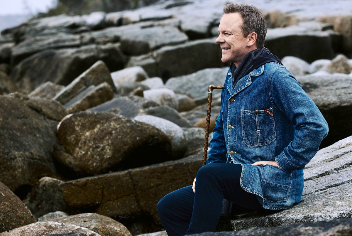 #kiefersutherland Another promotional photo for the whisky, atmospheric like the others.⬇️