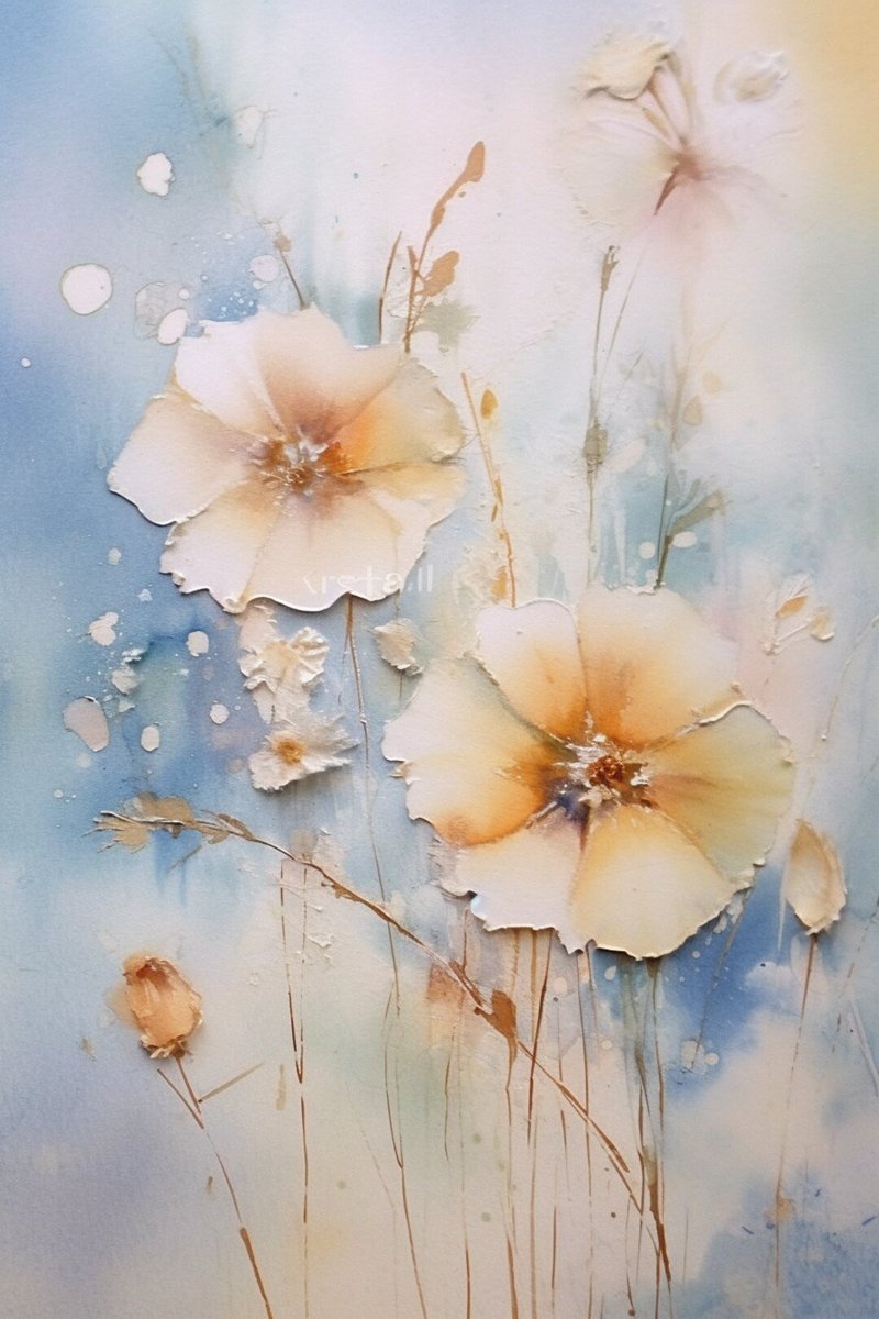 Jean Haines inspired Delicate Poppies and Leaves Watercolor Painting | Canvas Home Decor | Wall Art | Floral Artwork | Flowers by CustomCanvasCurators buff.ly/3IW0nrP
#etsy #wallart #painting #digital #canvas #homedecor #art