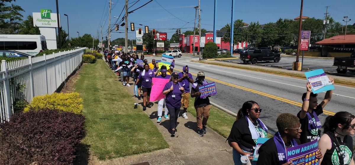 AFLCIOGeorgia's tweet photo. We roll deep! Stand up for #WorkersRights. 

#1u #unionstrong #unionforall #Georgia #Atlanta https://t.co/iiRCfiajej