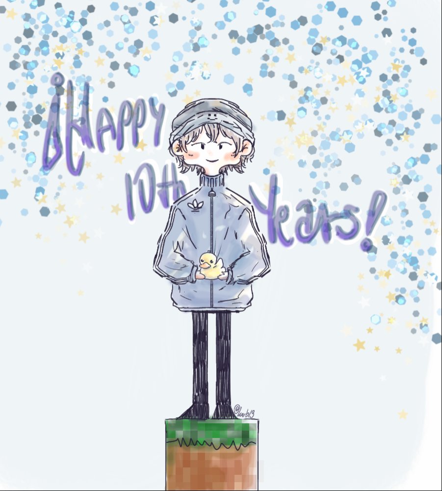 Dibujo todo rápido y mal hecho pero con cariño, felicidades Quackity muchas gracias por todo lo que haces, eres increíble💙🎉

#10thQuackiversary