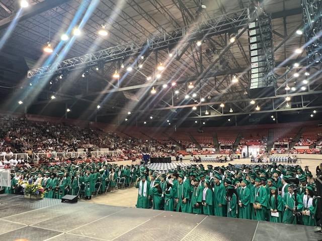 HISDHighSchools's tweet photo. Congratulations @HISD_Austin_HS Mustangs! It's more than a diploma. It's more than graduation. It's knowledge. @GPonceHS @JoeChandlerHISD https://t.co/fYMFOKjY7L