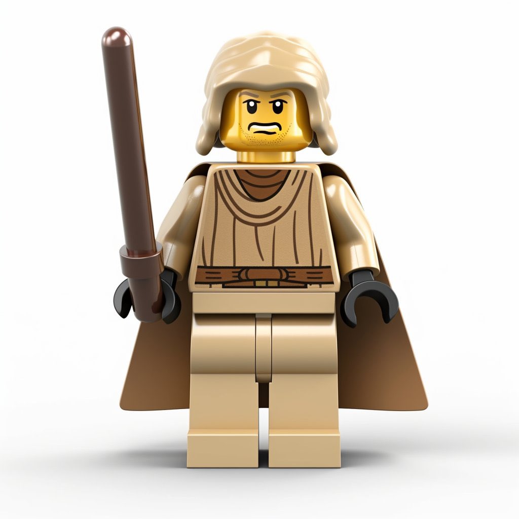 Make your favorite Lego minifigure and share it with the community 

prompt: chewbacca, frontal view, centered image, minifigure, full body length character, a high-res digital design, simple iconic design, smooth edges, sharp lines, classic minifigure expression, neutral…