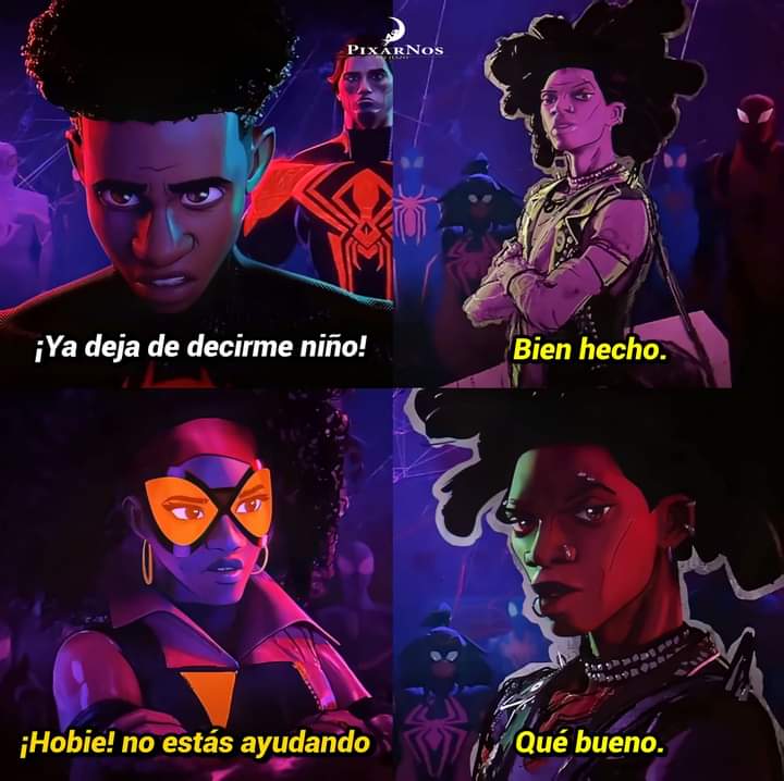 roblinrewius's tweet photo. Aquí tenemos 2 personajazos de la película de spiderman (Miles y hobie) y 2 bodrios (Miguel y la de la moto que incluso el nombre no quiero recordar) https://t.co/XpTZpMDG0O