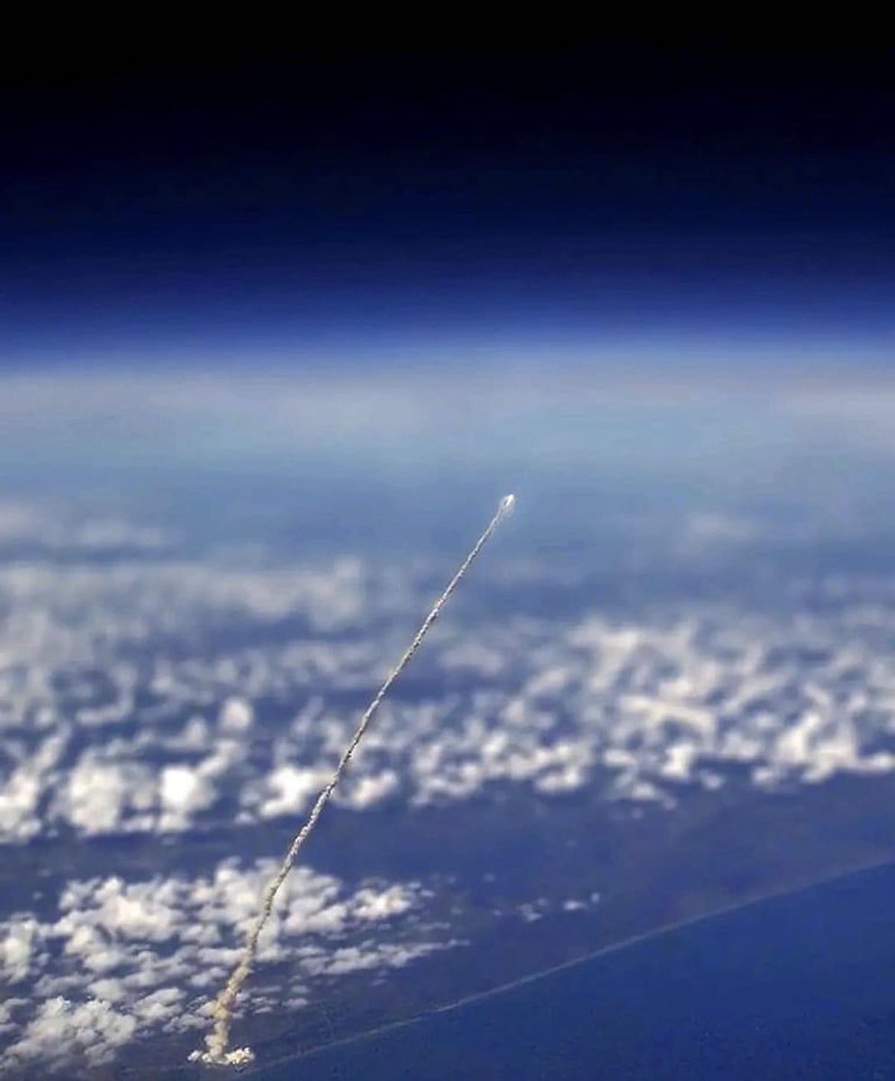 historyinmemes's tweet image. The launch of the space shuttle Atlantis took place on September 9th, 2006. Instead of being captured from space, the event was photographed from a high altitude aircraft known as the NASA WB-57. This specialized aircraft has the capability to operate at altitudes exceeding…