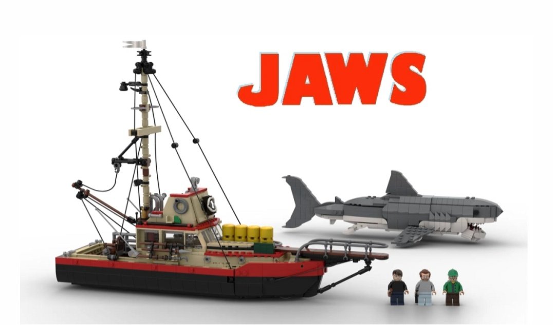 Coming soon Jaws Lego set. Jaws LEGO  3 mini-figures also possibly to be included: Chief Martin Brody, Matt Hooper , and Quint . No info on pricing or release date has been released.

#Lego #Legos #Jaws 
#minifigure #legonews #legofan #legophoto #legogram #legocreator