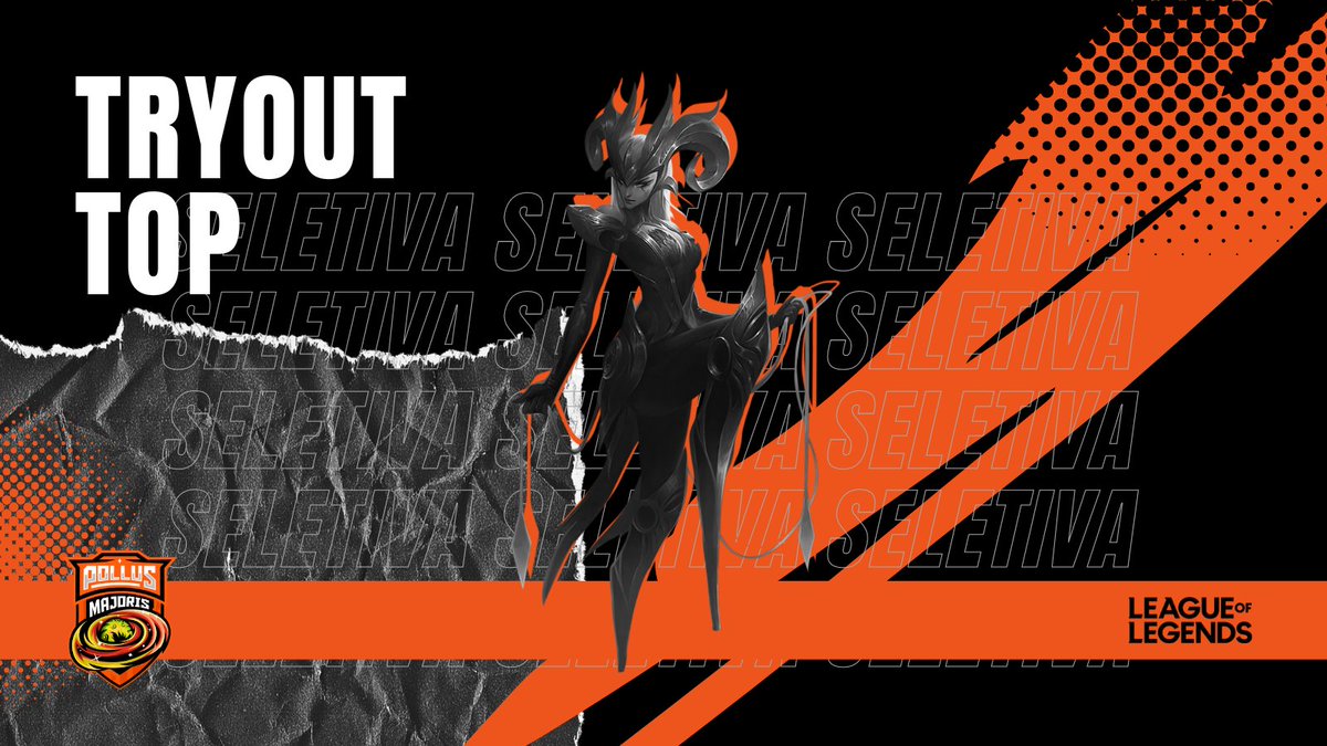 Tryout Pollus Majoris✨🧡
TOP LANER

<a href="/vagas_esports/">Vagas Esports</a> 
<a href="/FAgencyTracker/">Free Agency Tracker</a>

Diamante +
Sem remuneração
Maior de 16 anos
Mais informações na DM📩
Link do formulário nos comentários ⬇