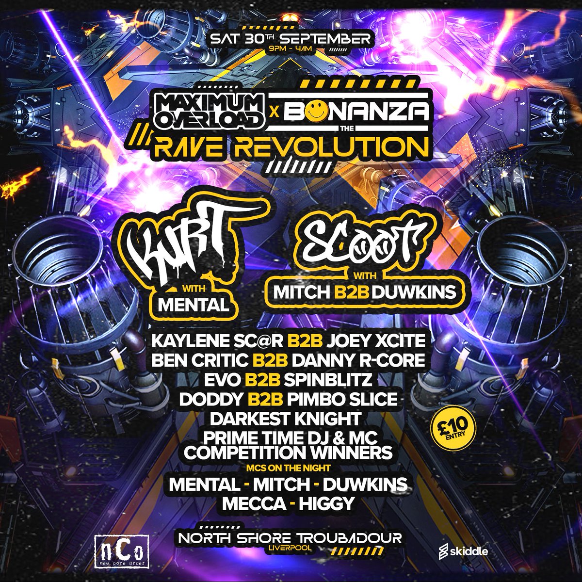 doddyinit's tweet image. Maximum Overload x Bonanza - The Rave Revolution - 30th September - Liverpool

Amazing lineup for just £10!!!

tdy.lol/WGuOu