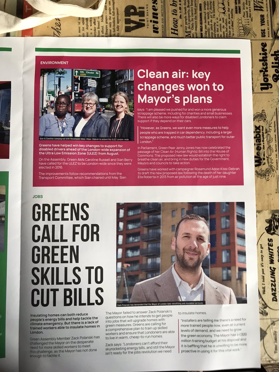 A big thanks to our volunteers today, delivering London Green News in Crouch End. We’ll be doing the same in St. Ann’s next Saturday 10th June. Join us to get more #Greens elected to the London Assembly