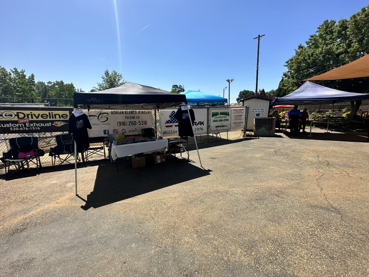 Out here <a href="/pvillespeedway/">Placerville Speedway</a> selling T-shirts for the <a href="/NARC410/">NARC410</a> #BradwayMemorial up at the pit gate and down below by the grandstand entrance.