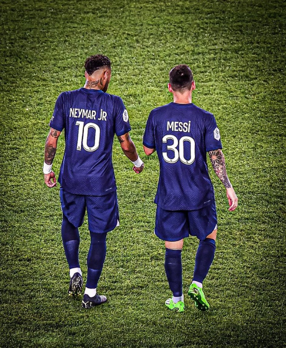Ataque Futbolero on Twitter: " 🇫🇷 Lionel Messi y Neymar Júnior se