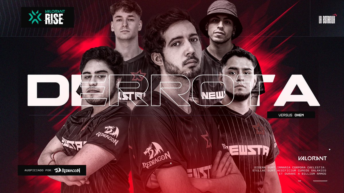 ⭐️ ¡Juntos hasta el final!

Se nos escapa la final y a pesar de todo, felicitar a nuestros jugadores que son unos gigantes y dieron todo ❤️.

🆚 <a href="/oxenlatam/">OXEN</a>  ¡GGWP y éxito en P/R!

Y gracias a los que nos apoyaron durante todo el torneo. #LaEstrella⭐️
