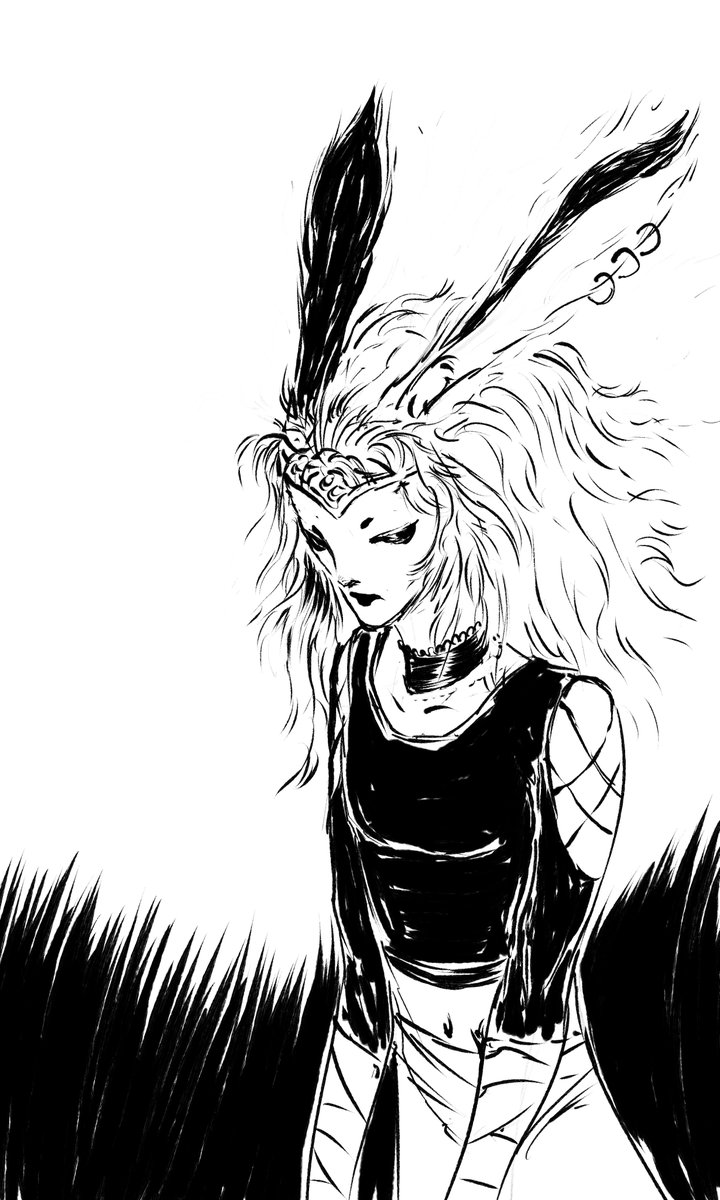 Male Viera if I was in charge of designing them.

#ink #inkart #FFXIV #FFXIVART