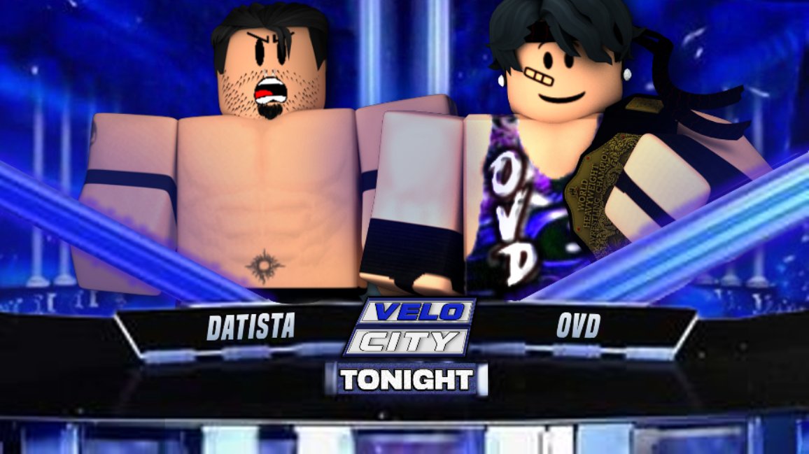 HDW_RBLX's tweet photo. TONIGHT @ 8PM EST
#Datista will take on @OnslaughtStxeen in a match TONIGHT for the HDW World Heavyweight Championship!
Who will win? Find out tonight, @ 8PM EST https://t.co/SHS5RcHYmK