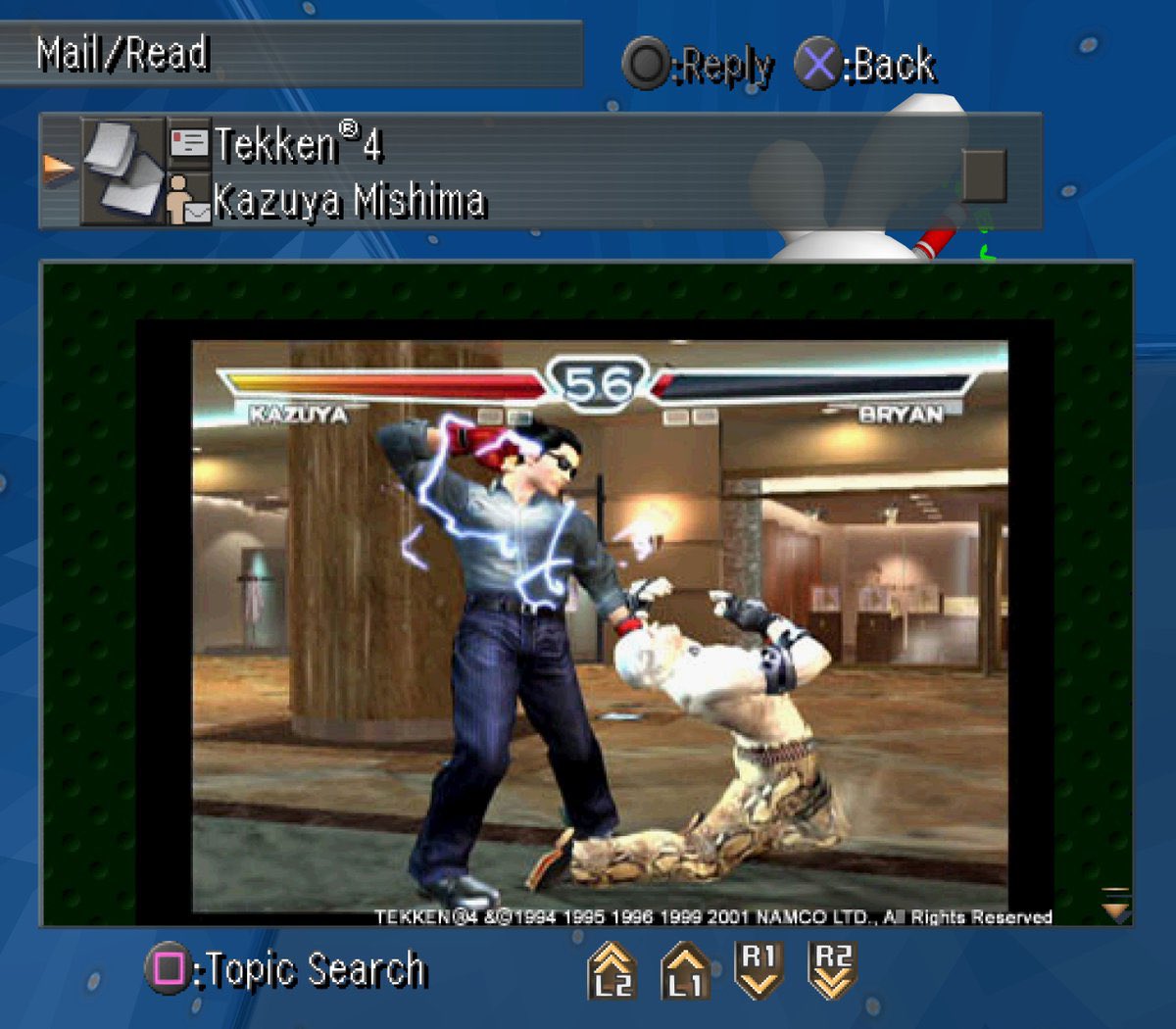 BatAtVideoGames's tweet image. Ryu texting in SF 6 is cute and all but never forget that Kazuya casually emails you in the American release of Xenosaga