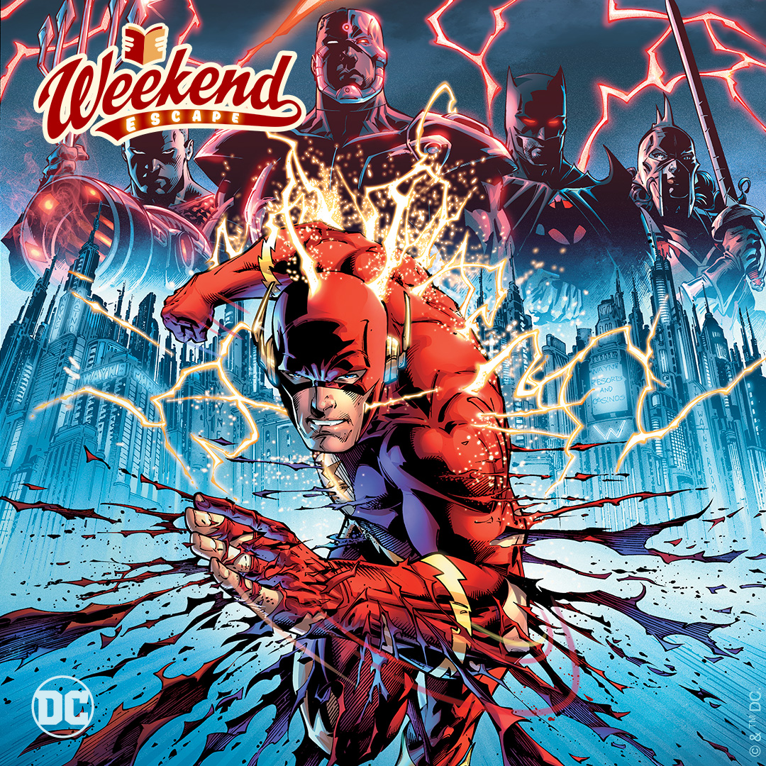 FLASHPOINT is the superhero version of Back to the Future, in many ways, and given that this story is also the inspiration for THE FLASH movie, we’re encouraging you to spend your #DCWeekendEscape moments wisely with FLASHPOINT. Read why: bit.ly/43EuZWx