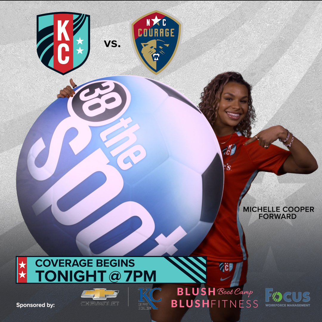 .@thekccurrent take on NC Courage! Watch tonight starting at 7 on 38 the Spot! #kcbaby