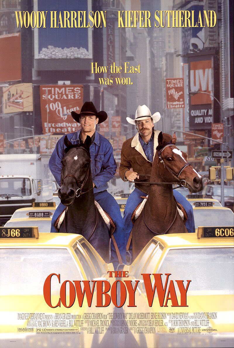 🎬MOVIE HISTORY: 29 years ago today, June 3, 1994, the movie 'The Cowboy Way' opened in theaters!

#WoodyHarrelson @RealKiefer @DylanMcDermott #ErnieHudson #CaraBuono #MargHelgenberger #TomasMilian @IamLuisGuzman #AllisonJanney #MatthewCowles #JoaquinMartinez @Travistritt