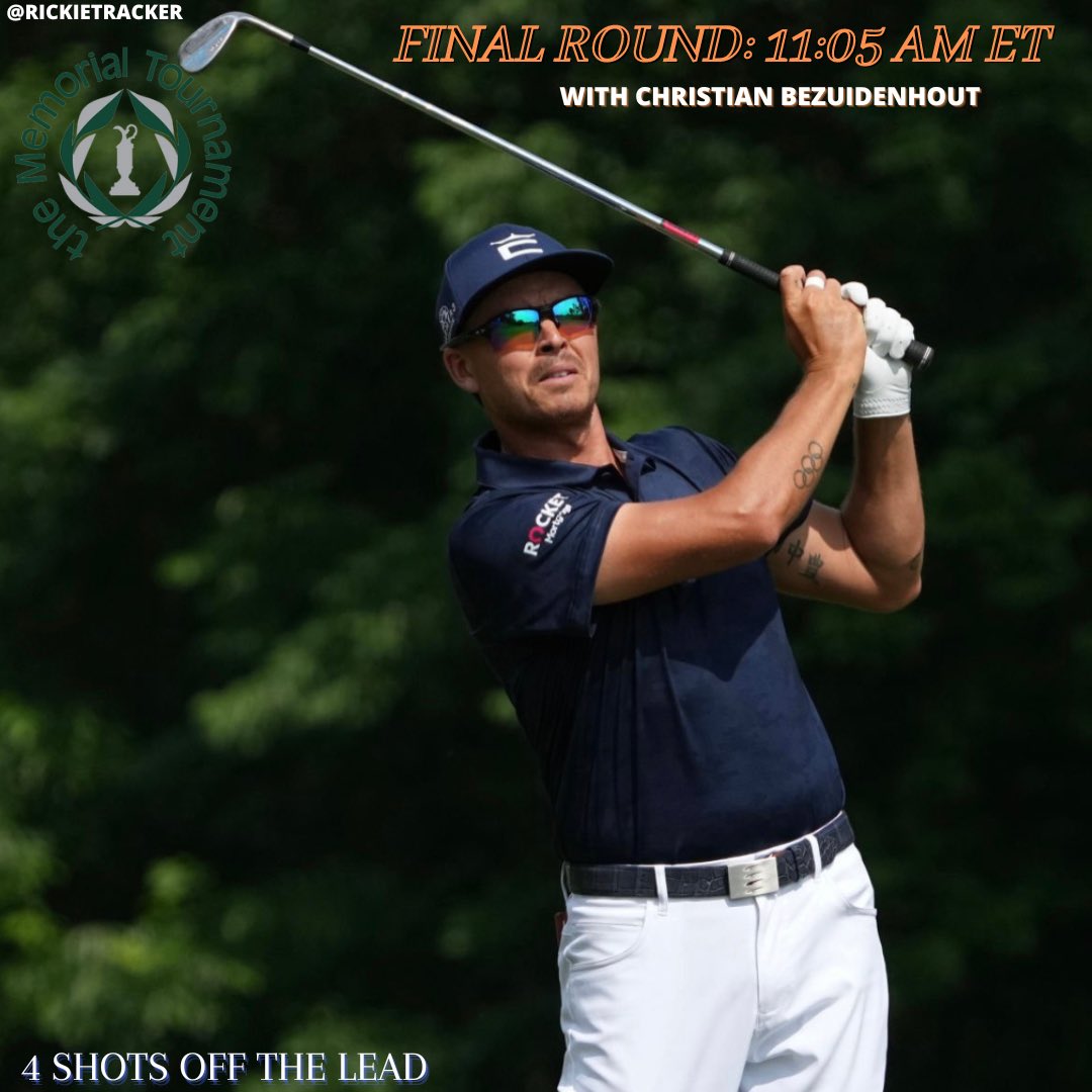 Final Round with Christian Bezuidenhout. 

11:05 AM ET. 

4 back. 

#TheMemorial