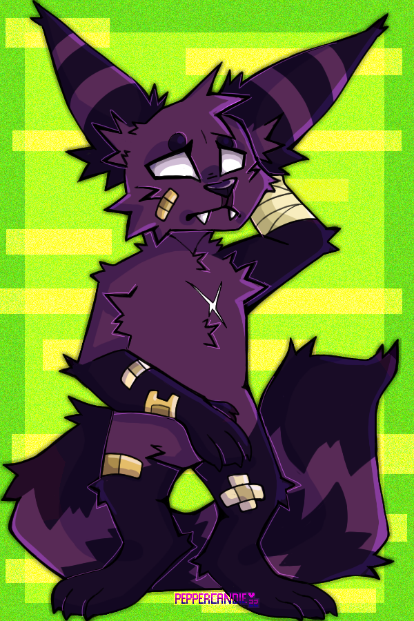 old oc i havent drawn in forever, his name is Tochi hes an immortal demon that “dies” often