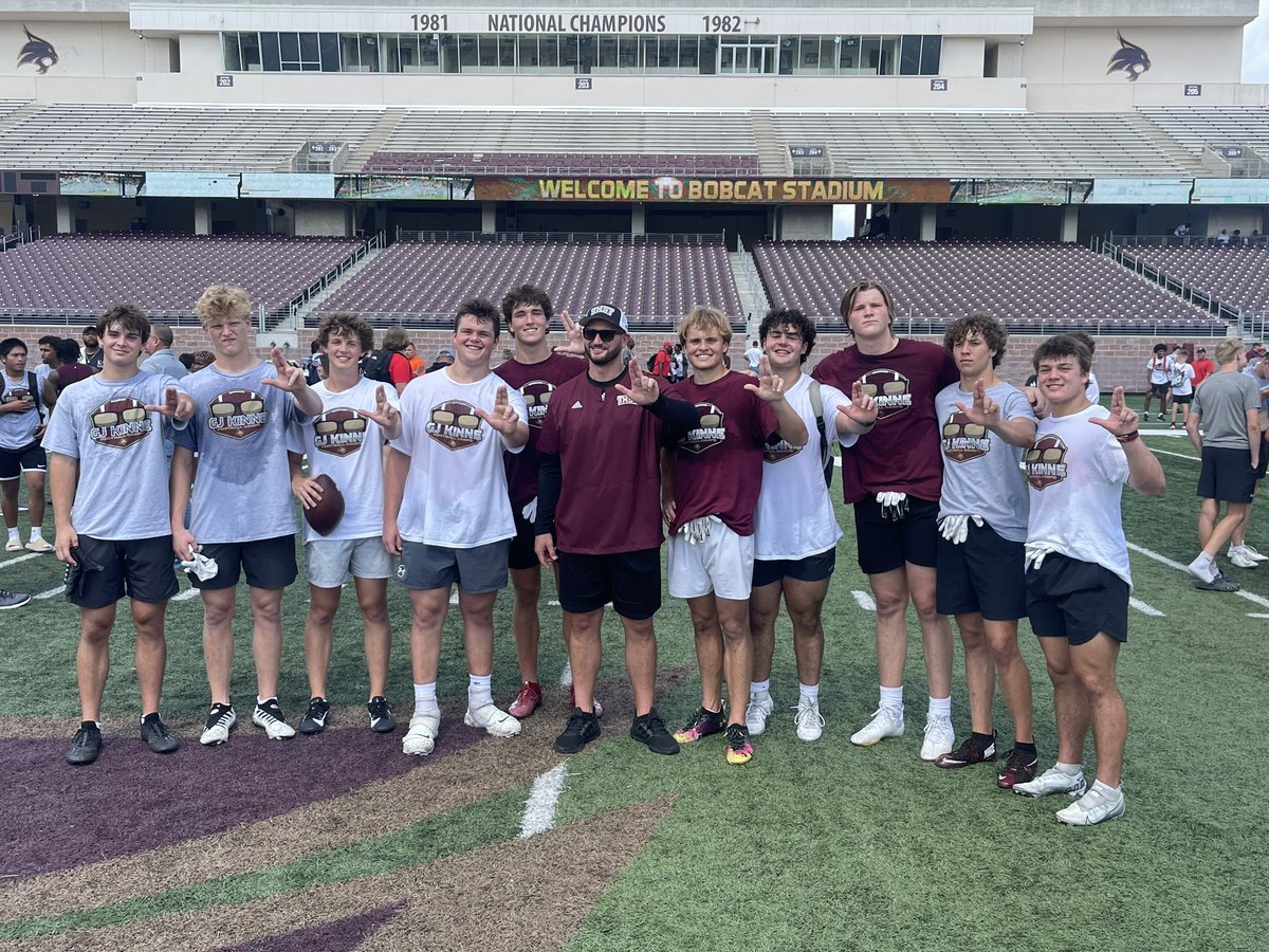 After a great conversation today at camp I’m excited to say I have received an offer to play for Texas State‼️  <a href="/CoachPatke/">Jonathan Patke</a> <a href="/CoachMikeOG/">Mike O’Guin</a> <a href="/DripFB/">Dripping Springs HS Football</a> <a href="/delossae17/">Eric De Los Santos</a> <a href="/CoachGZimmerman/">Galen Zimmerman</a> <a href="/CoachT_Marshall/">Trevor Marshall</a> #RecruitDrip
