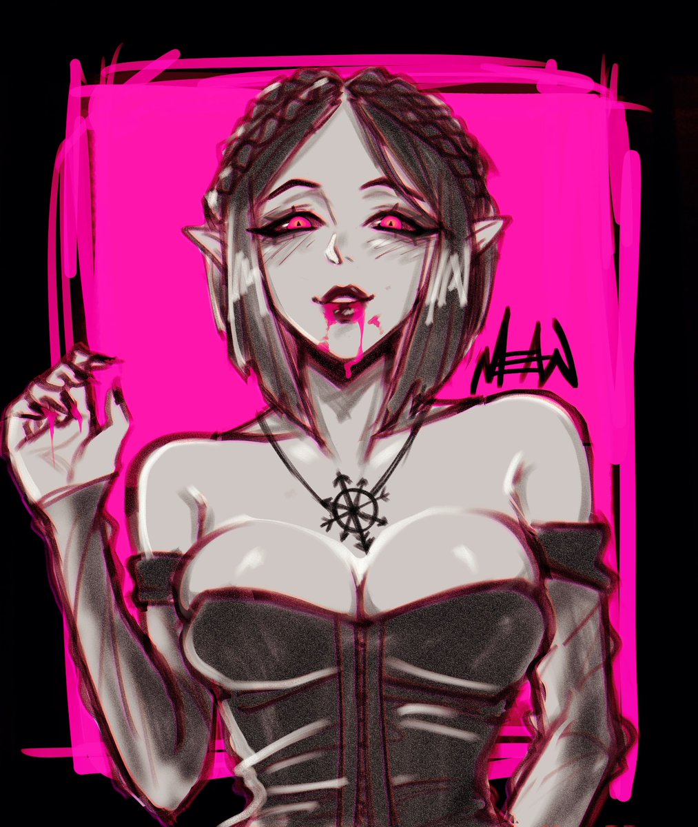 SORTAMEAN's tweet photo. Commission 🩸
#Vampire https://t.co/YH70RcTQyF