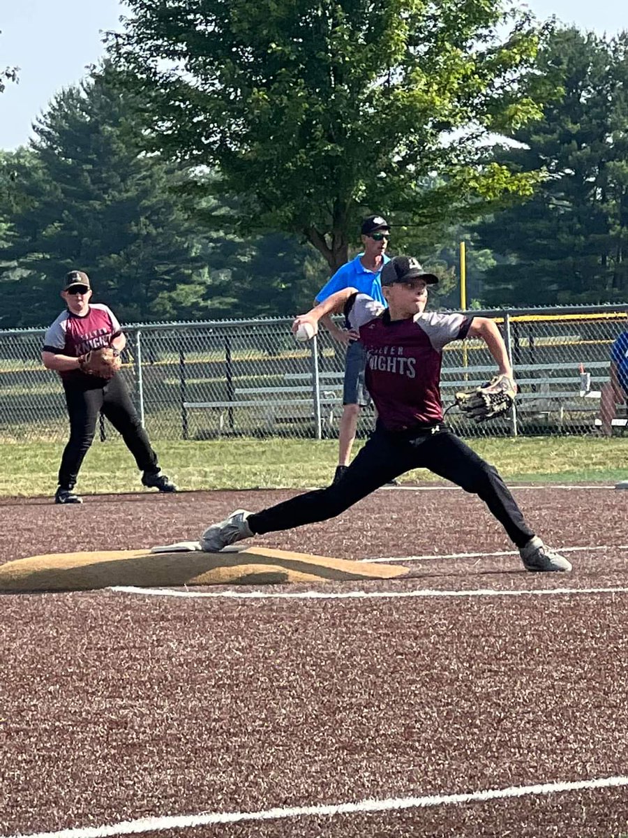 Combined no hitter for this guy and his buddy today. Love you kid. 💪💪