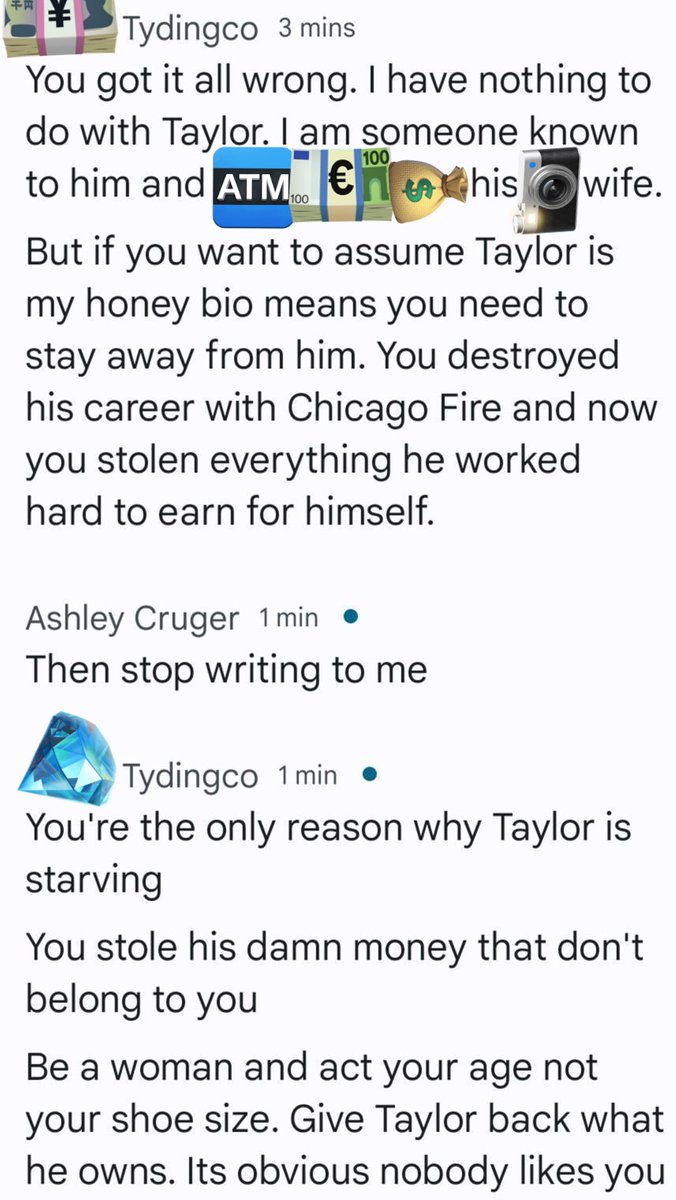 lemonsunkist71's tweet photo. Permission was given to share this text message from the 20th of May between Ashley and someone known to Taylor. Obviously, Ashley is a true gold digger only after money and fame. She won't stop at nothing until she destroys someone's career. https://t.co/EmJNeAnWPd