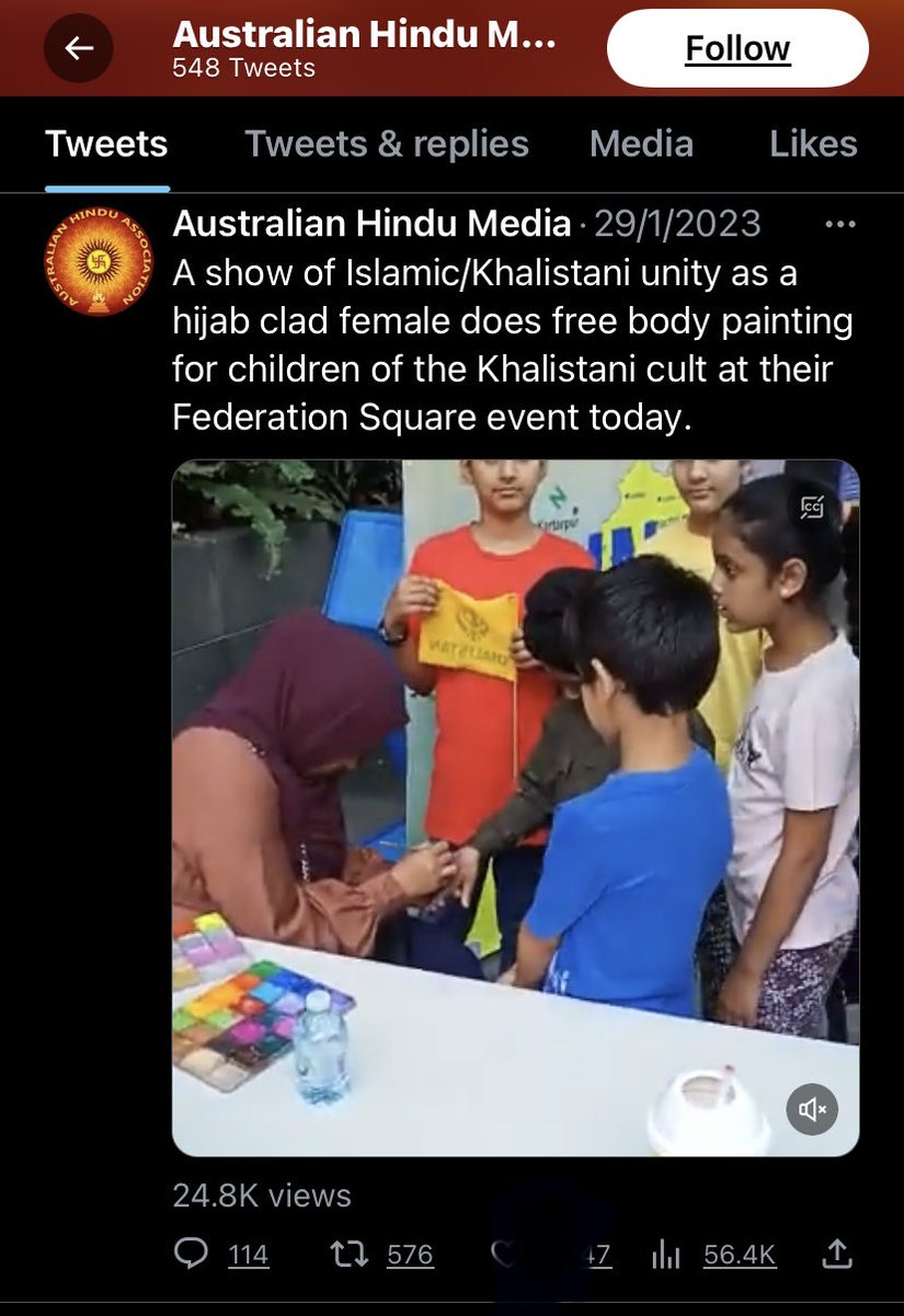 @amenksingh @austhindu @SafeWork_NSW Amendra Kumar is a fascist bigot who attacks Muslims Sikhs Christian’s &anyone opposing BJP. His hatred includes attacking Aust children also - does @AlboMP gov & officials want to be linked with these Hindu nationalists spreading hate? @ChrisMinnsMP @thelawcouncil @umofaustralia