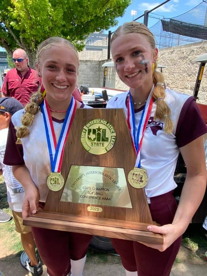 Congratulations to Braelyn Bailey, Jordyn Thibodeaux, and the rest of the Lady Wildcats on their State Championship today. We know how hard you both worked for this moment, and we are proud of y'all.