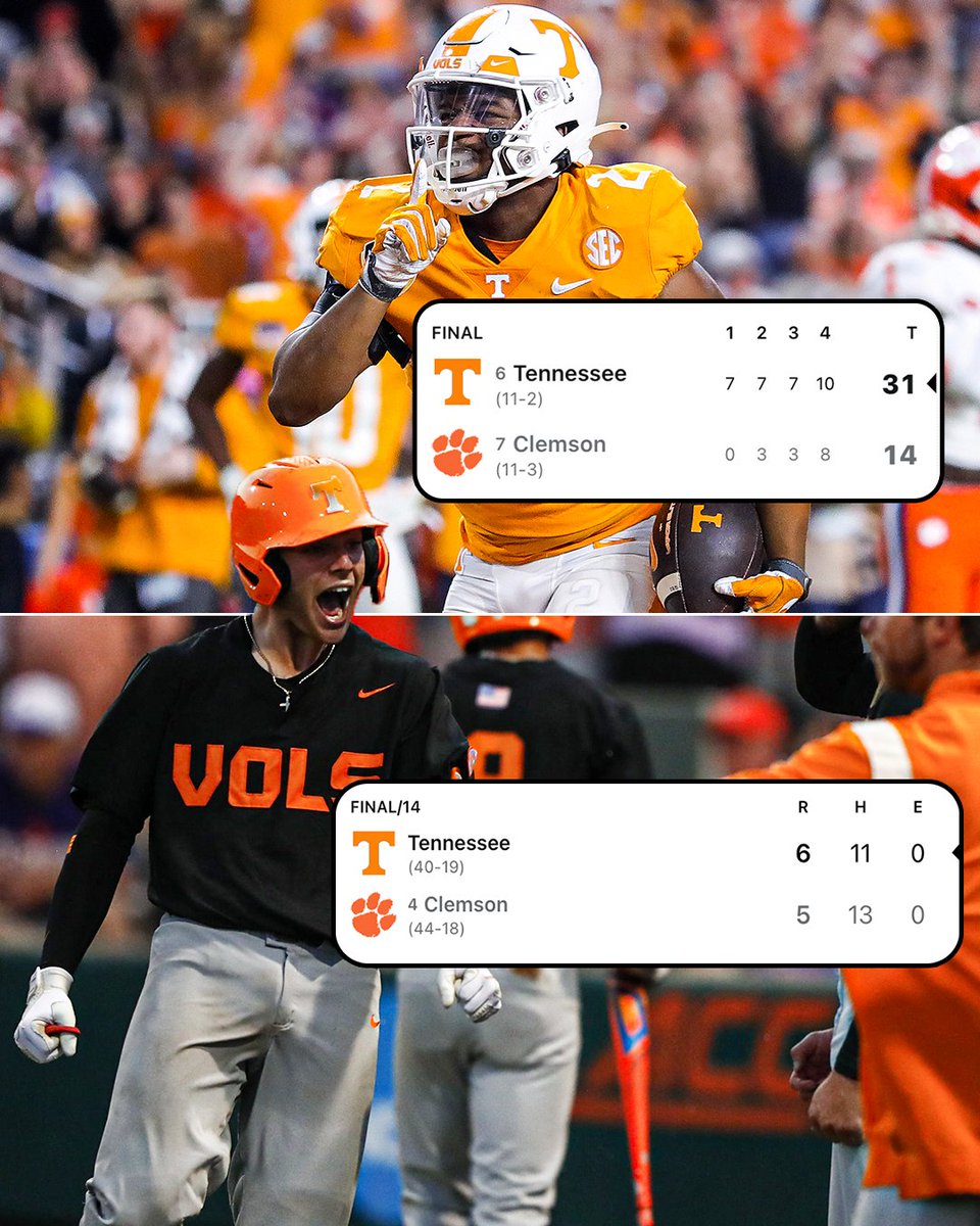 Vols have the Tigers' number 🍊 

<a href="/Vol_Football/">Tennessee Football</a> | <a href="/Vol_Baseball/">Tennessee Baseball</a>