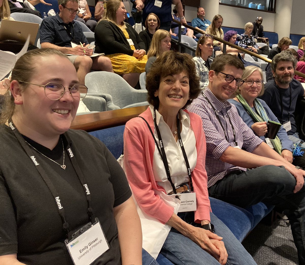 CornelyKathleen's tweet photo. Thrilled to be at the SEA PHAGES Faculty meeting with the @GHatfull lab! The last time this community met in person was in 2019 and we are so thrilled to be together again. #SEAPHAGES @HHMINEWS https://t.co/OzK7lMWiqF
