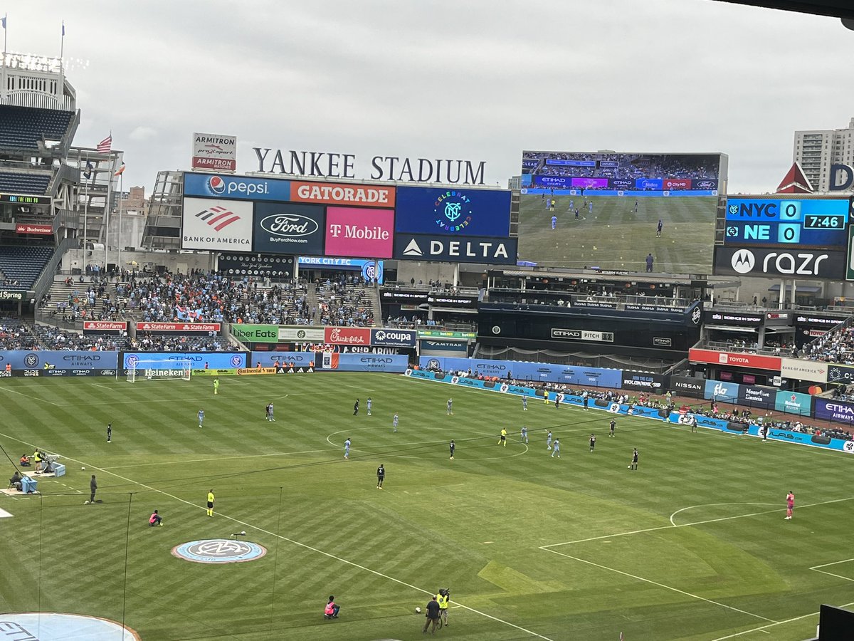 Played with #Pride today but resulted in a 0-0 draw — a hard-earned point vs. New England. 

#NYCFC #ComeOnNewYork #Announcer #NYisBLUE #ForTheCity #Futbol #Soccer #LinacreMediaEvents 🎙🔥🗽🔵⚽️⭐️🏆