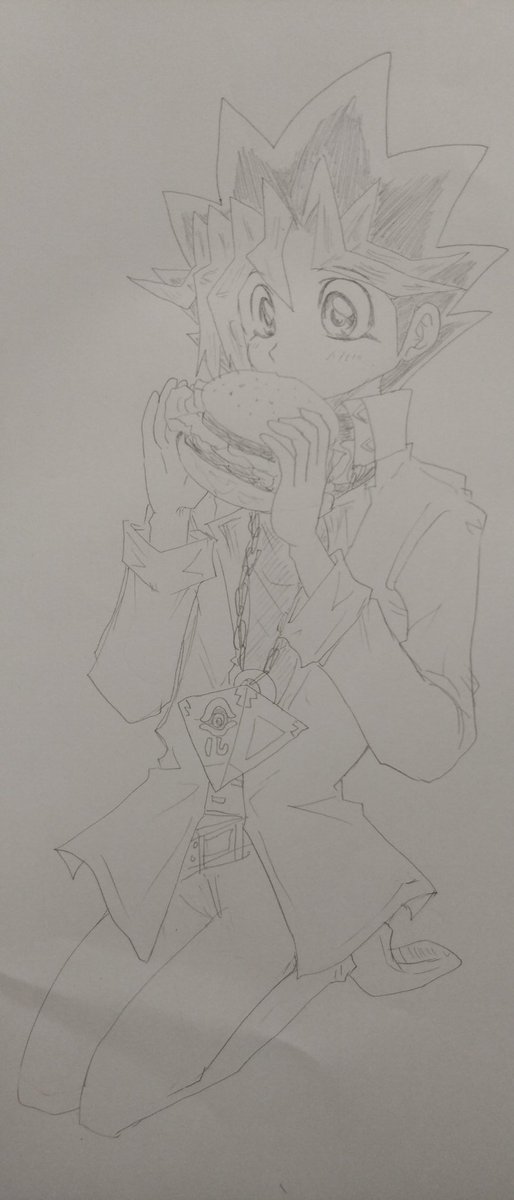 yugioh_aibooo's tweet image. #武藤遊戯生誕祭2023

おめでとう！遊戯くん！！
お顔かわいく描けた🍀