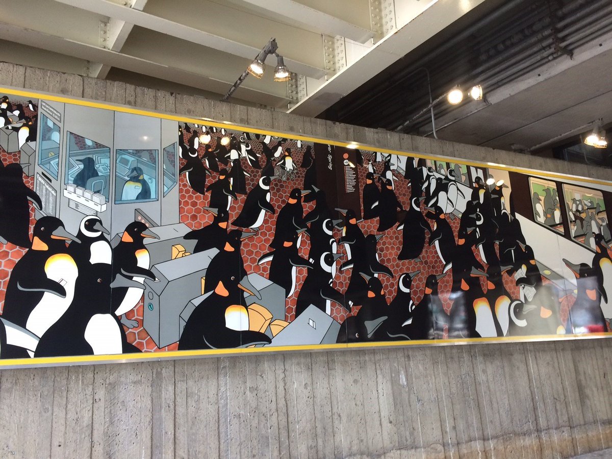 wmata silver spring penguin mural my beloved