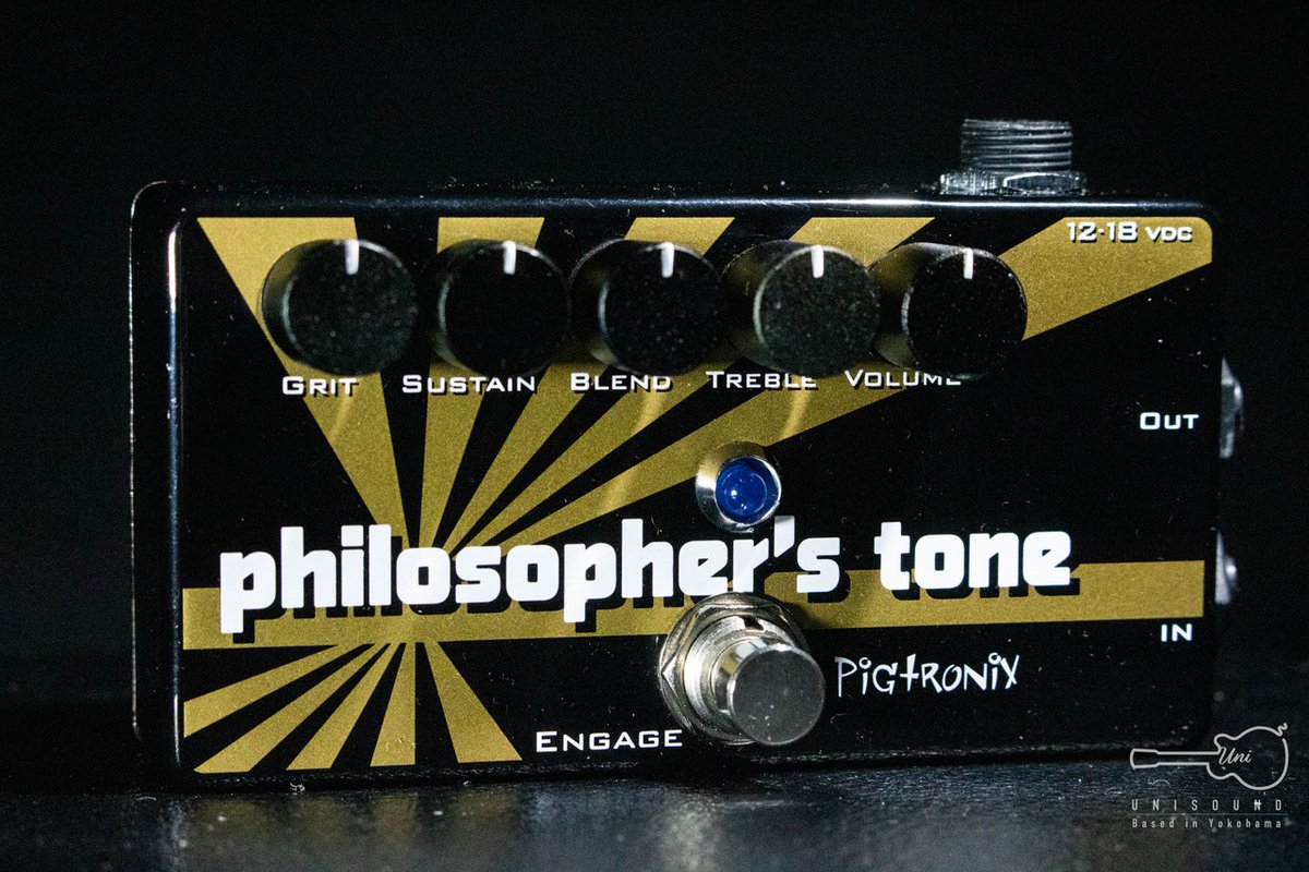 UnisoundY's tweet image. ／
6/4に一挙公開された商品の紹介‼️
PiGtRONiX Philosopher&apos;s Tone
＼

ブースター的な使用も可能なコンプレッションサスティーナー入荷！原音感を損なうことなく、抜けの良い艶と太さのあるサウンドをプラス。12〜18Vの電源アダプターで駆動。
digimart.net/cat13/shop5031…
#PiGtRONiX