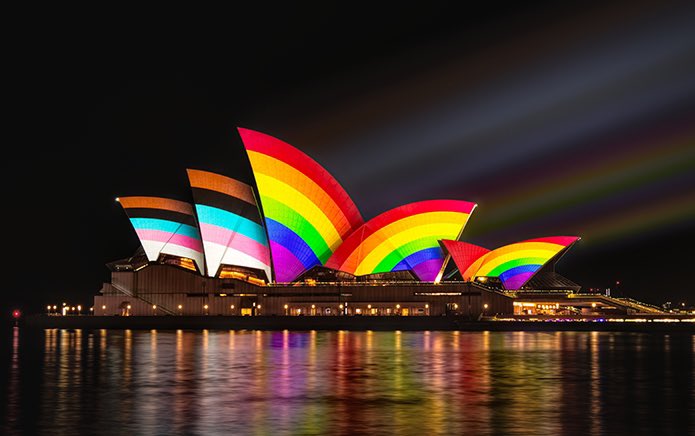 The world famous Sydney Opera House got in on the #PrideMonth action by lighting itself up in #pride colors this week.

We see you #Australia!

Happy #Pride2023!