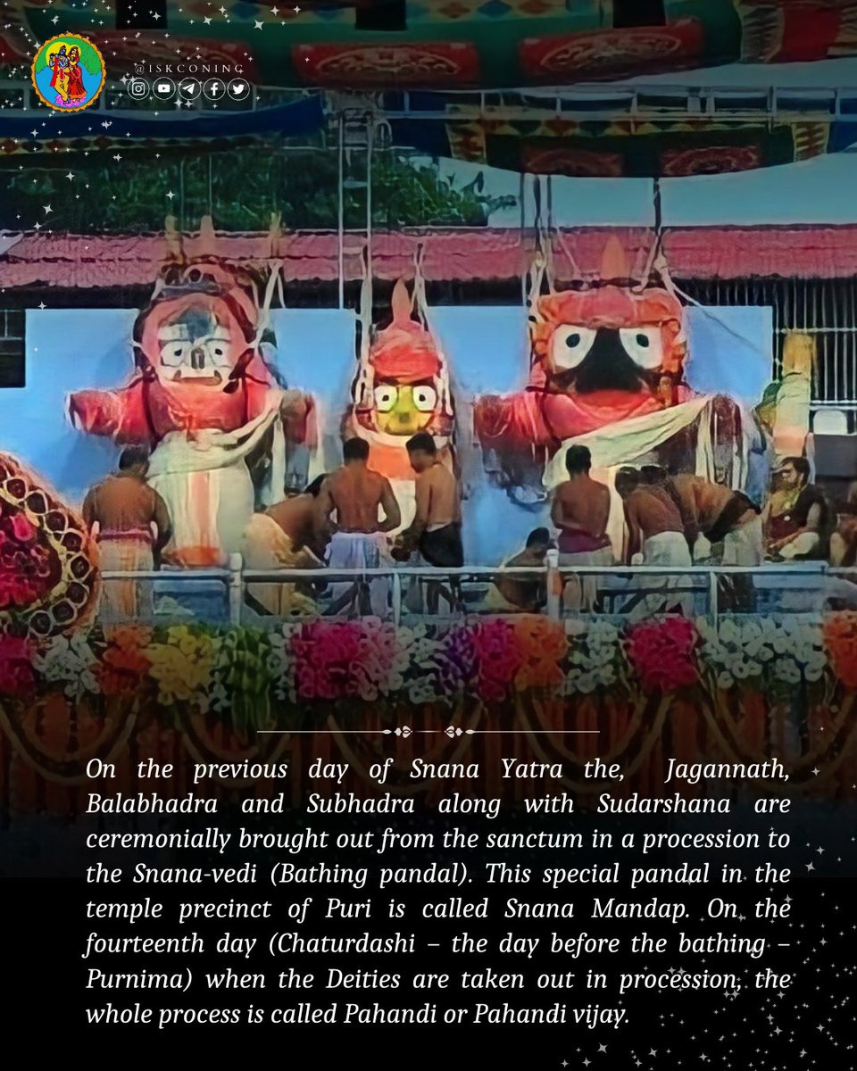 KCSociety_India's tweet photo. Glories Of Jagannath Snan Yatra.

#SrilaPrabhupada #KrishnaConsciousness #Krishna #HareKrishna #Iskconinc #vrindavan #jagannathpuri #orisa #jaijagannath #festival #celebration #sanatandharma https://t.co/nSITP3qnGP
