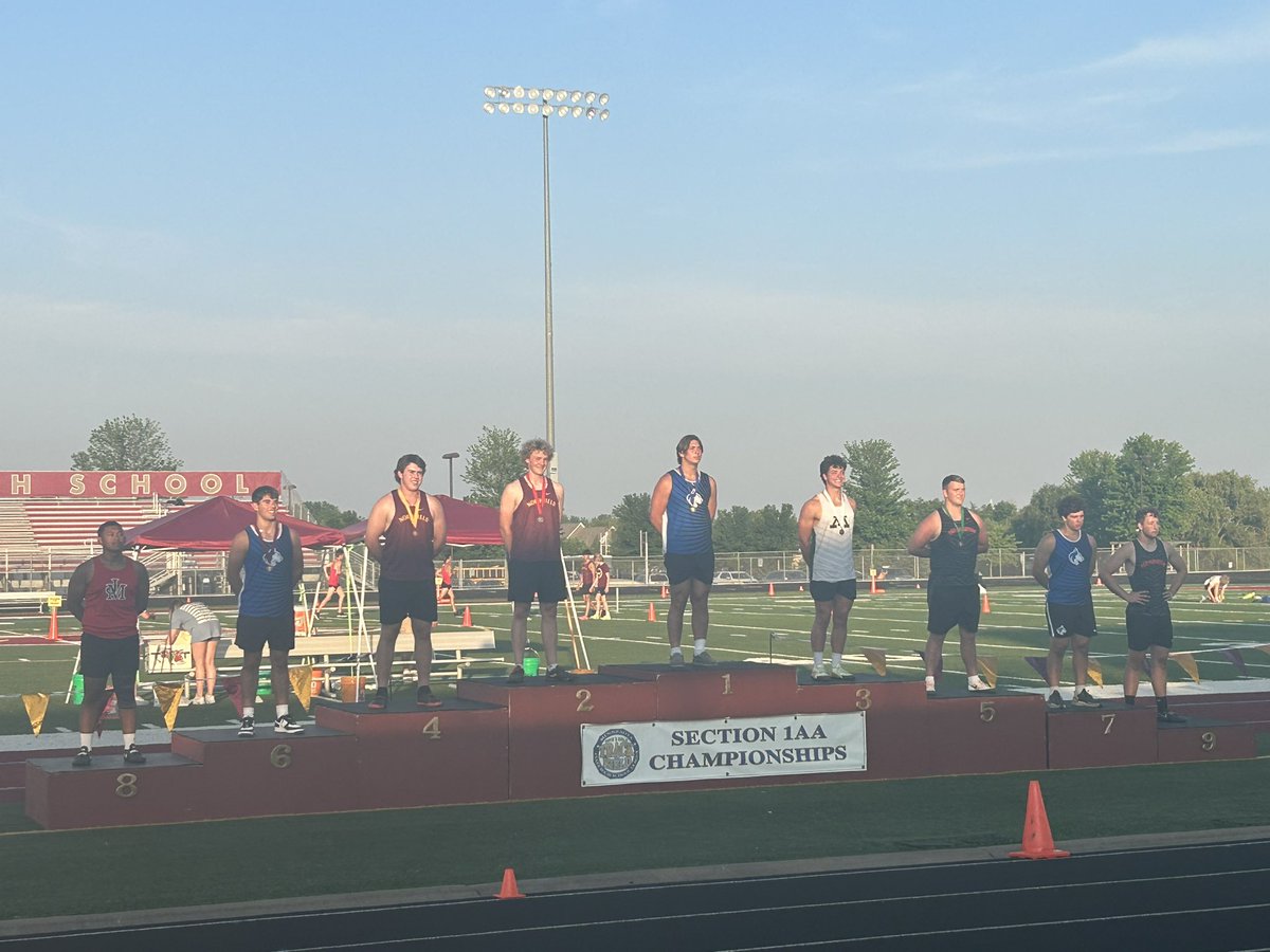 Congrats to Toby Grawe and @joey_schulz67 for their 2nd and 4th place performances in the discus today! Toby will compete at State next Saturday.