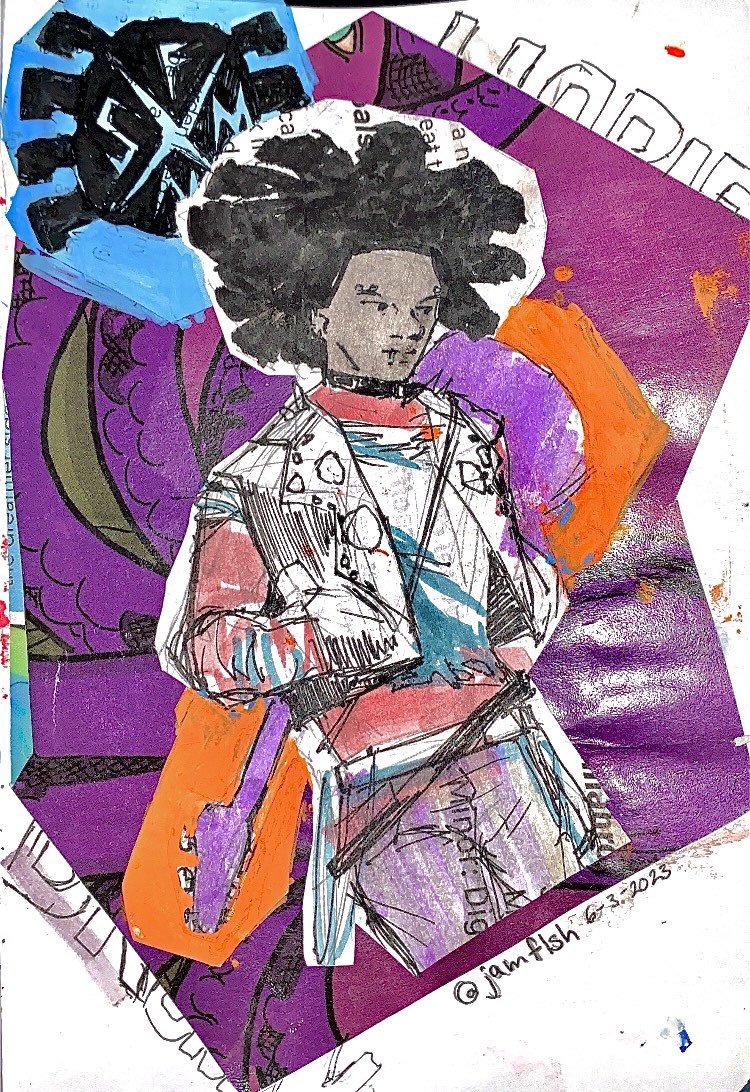 jamflsh's tweet photo. #AcrossTheSpiderVerse #PavitrPrabhakar #Spiderpunk #hobiebrown #SpiderManAcrossTheSpiderVerse https://t.co/xc3b4T49XC
