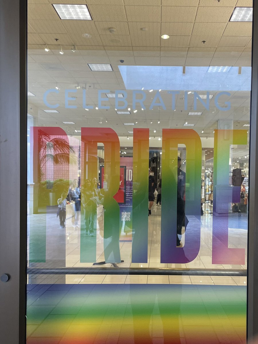 Loving the door wraps @Nordstrom! They make me happy #PrideMonth